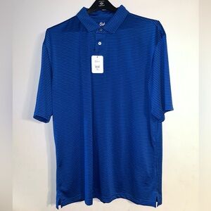 NWT Oxford America Men’s Blue Golf Shirt / Polo, Size XXXL